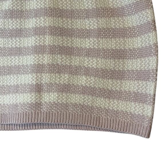 AQUA Ladies Light Purple & Cream Knit Gingham Mini Skirt, NWT! - Picture 4 of 4
